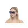 Жіночі сонцезахисні окуляри 10949 чорні з синьою лінзою 