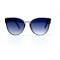 Женские сонцезащитные очки 10950 прозрачные с синей линзой . Photo 2