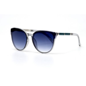 Женские сонцезащитные очки 10950 прозрачные с синей линзой 