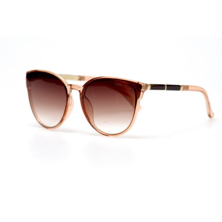 Жіночі сонцезахисні окуляри 10953 коричневі з коричневою лінзою 