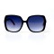 Женские сонцезащитные очки 10954 чёрные с синей линзой . Photo 2