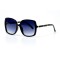 Женские сонцезащитные очки 10955 чёрные с синей линзой . Photo 1