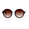 Женские сонцезащитные очки 10957 коричневые с коричневой линзой 