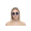 Женские сонцезащитные очки 10960 чёрные с чёрной линзой 