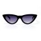 Женские сонцезащитные очки 10961 чёрные с чёрной линзой . Photo 2