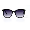 Женские сонцезащитные очки 10963 чёрные с чёрной линзой 