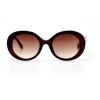 Женские сонцезащитные очки 10964 коричневые с коричневой линзой 