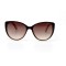 Женские сонцезащитные очки 10965 чёрные с коричневой линзой . Photo 2