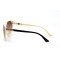 Жіночі сонцезахисні окуляри 10965 чорні з коричневою лінзою . Photo 3