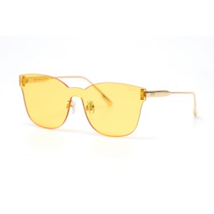 Имиджевые сонцезащитные очки 10978 с жёлтой линзой 