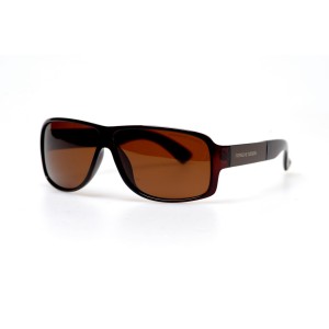 Чоловічі сонцезахисні окуляри 10890 коричневі з коричневою лінзою 