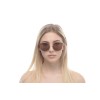 Женские сонцезащитные очки 10989 золотые с коричневой линзой 