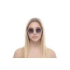 Женские сонцезащитные очки 10993 золотые с фиолетовой линзой 