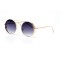Женские сонцезащитные очки 10993 золотые с фиолетовой линзой . Photo 1