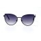 Женские сонцезащитные очки 10995 чёрные с фиолетовой линзой . Photo 2