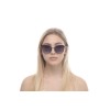 Жіночі сонцезахисні окуляри 10995 чорні з фіолетовою лінзою 