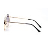 Женские сонцезащитные очки 10996 золотые с бежевой линзой 