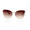 Женские сонцезащитные очки 10999 золотые с коричневой линзой . Photo 2