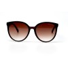 Жіночі сонцезахисні окуляри 11003 коричневі з коричневою лінзою 