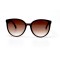 Женские сонцезащитные очки 11003 коричневые с коричневой линзой . Photo 2