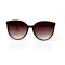 Женские сонцезащитные очки 11004 белые с коричневой линзой . Photo 2