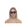 Жіночі сонцезахисні окуляри 11005 чорні з чорною лінзою 