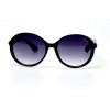 Женские сонцезащитные очки 11008 чёрные с чёрной линзой 