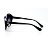 Женские сонцезащитные очки 11008 чёрные с чёрной линзой 