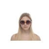 Женские сонцезащитные очки 11010 коричневые с коричневой линзой 