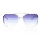 Чоловічі сонцезахисні окуляри 7372 білі з фіолетовою лінзою . Photo 2