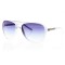Чоловічі сонцезахисні окуляри 7372 білі з фіолетовою лінзою . Photo 1