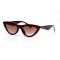 Женские сонцезащитные очки 11014 коричневые с коричневой линзой . Photo 1