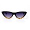Женские сонцезащитные очки 11016 леопардовые с чёрной линзой . Photo 2