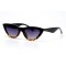 Женские сонцезащитные очки 11016 леопардовые с чёрной линзой . Photo 1