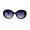 Женские сонцезащитные очки 11017 чёрные с чёрной линзой . Photo 2