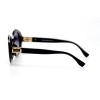 Женские сонцезащитные очки 11017 чёрные с чёрной линзой 
