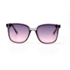 Жіночі сонцезахисні окуляри 11018 прозорі з бузковою лінзою 