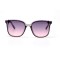 Жіночі сонцезахисні окуляри 11018 прозорі з бузковою лінзою . Photo 2