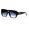 Жіночі сонцезахисні окуляри 11019 чорні з чорною лінзою 