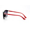Женские сонцезащитные очки 11020 чёрные с фиолетовой линзой 