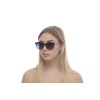 Женские сонцезащитные очки 11020 чёрные с фиолетовой линзой 