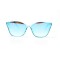 Женские сонцезащитные очки 11021 синие с синей линзой . Photo 2