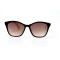 Женские сонцезащитные очки 11022 коричневые с чёрной линзой . Photo 2