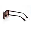 Женские сонцезащитные очки 11023 коричневые с коричневой линзой 