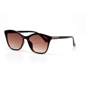 Жіночі сонцезахисні окуляри 11023 коричневі з коричневою лінзою 
