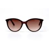 Женские сонцезащитные очки 11026 коричневые с коричневой линзой 
