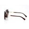 Женские сонцезащитные очки 11028 коричневые с коричневой линзой . Photo 3