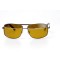 Водительские сонцезащитные очки стандарт 11052 серебряные с жёлтой линзой . Photo 2