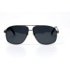 Водительские сонцезащитные очки стандарт 11056 серебряные с чёрной линзой 