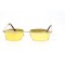 Водительские сонцезащитные очки стандарт 11059 золотые с жёлтой линзой . Photo 2